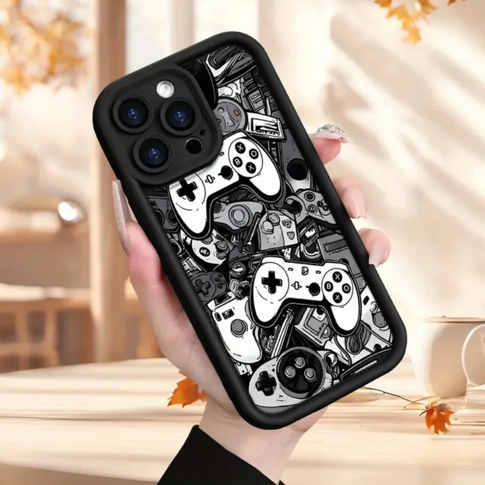 Apple iPhone Phone Case Video Game Controller Scene Black Shockproof Unisex